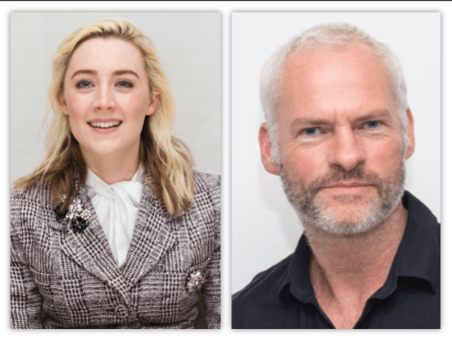 Saoirse Ronan and Martin McDonagh at 2018 Golden Globes