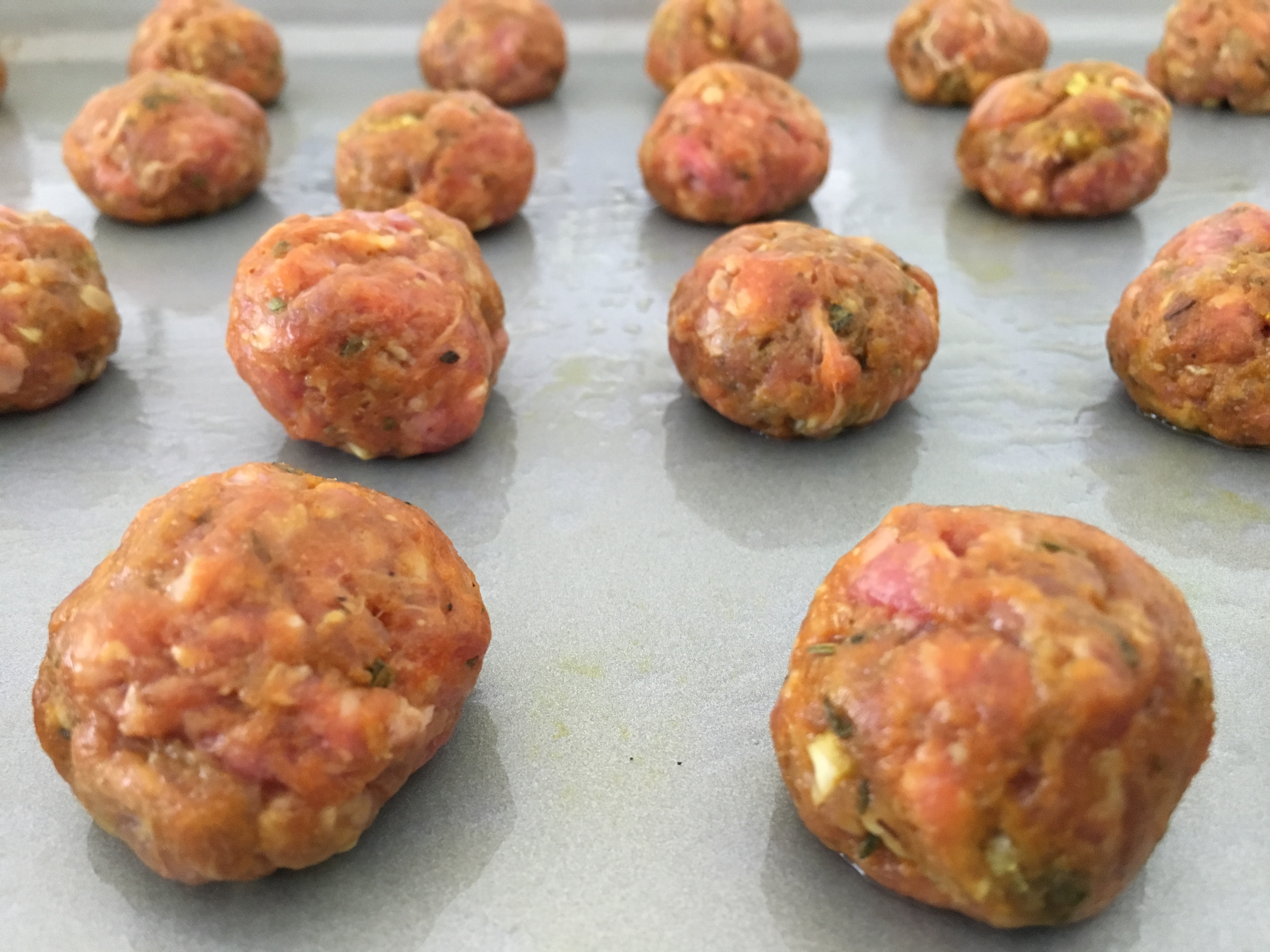 In and Irish Home Sheet Pan Turmeric Meatballs